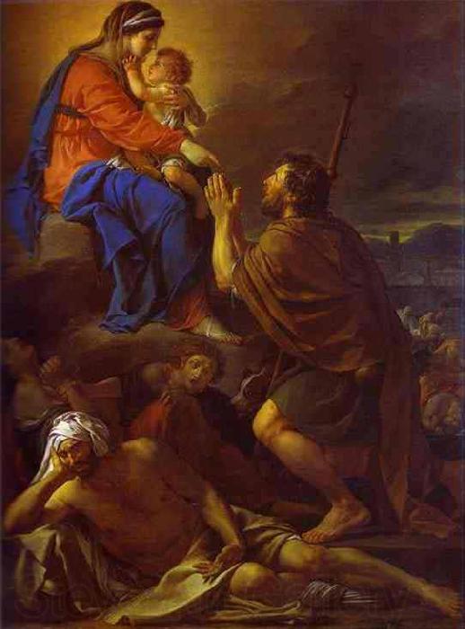 Jacques-Louis David Saint Roch Interceding with the Virgin for the Plague Stricken France oil painting art